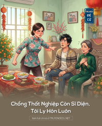 Chồng Thất Nghiệp Còn Sĩ Diện, Tôi Ly Hôn Luôn