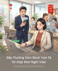Sếp Thưởng Tám Mươi Vạn Tệ, Tôi Đập Đơn Nghỉ Việc