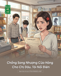 Chồng Sang Nhượng Cửa Hàng Cho Chị Dâu, Tôi Nổi Điên