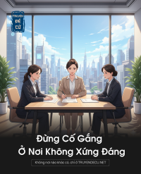 Đừng Cố Gắng Ở Nơi Không Xứng Đáng