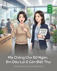 Mẹ Chồng Cho 50 Ngàn, Em Dâu Lại 2 Căn Biệt Thự