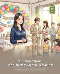 Nuôi Con 7 Năm, Đến Sinh Nhật Tôi Mới Biết Sự Thật