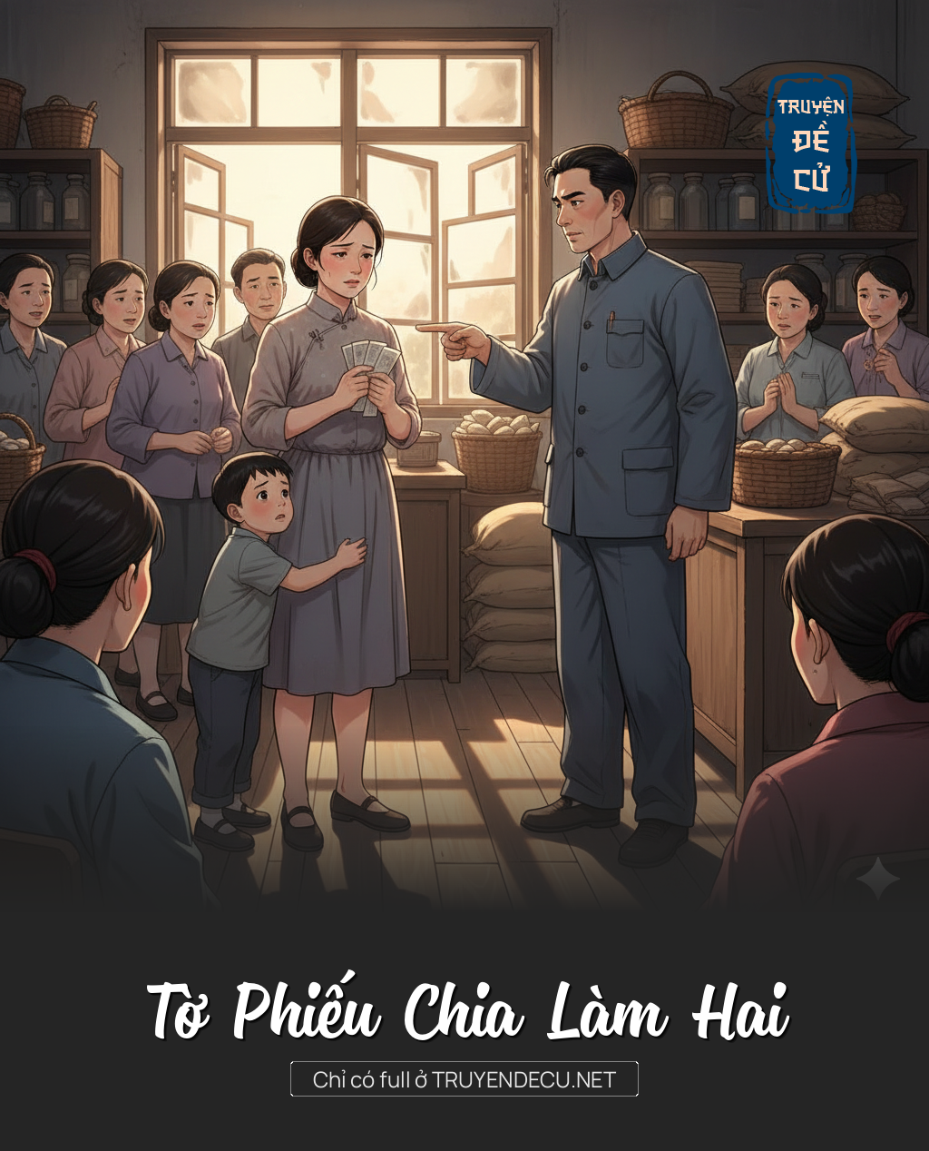 
                            Tờ Phiếu Chia Làm Hai