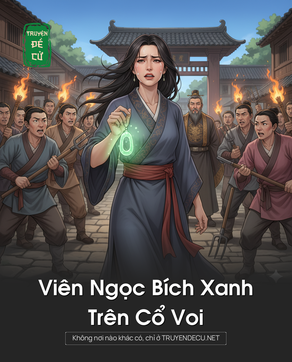 
                            Viên Ngọc Bích Xanh Trên Cổ Voi