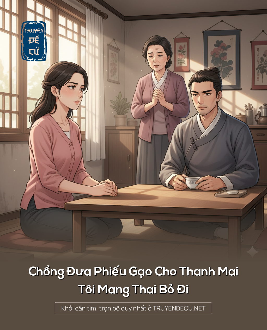 
                            Chồng Đưa Phiếu Gạo Cho Thanh Mai, Tôi Mang Thai Bỏ Đi