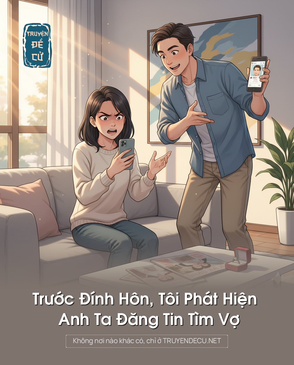 
                            Trước Đính Hôn, Tôi Phát Hiện Anh Ta Đăng Tin Tìm Vợ