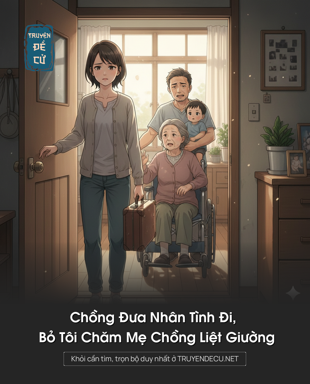 
                            Chồng Đưa Nhân Tình Đi, Bỏ Tôi Chăm Mẹ Chồng Liệt Giường