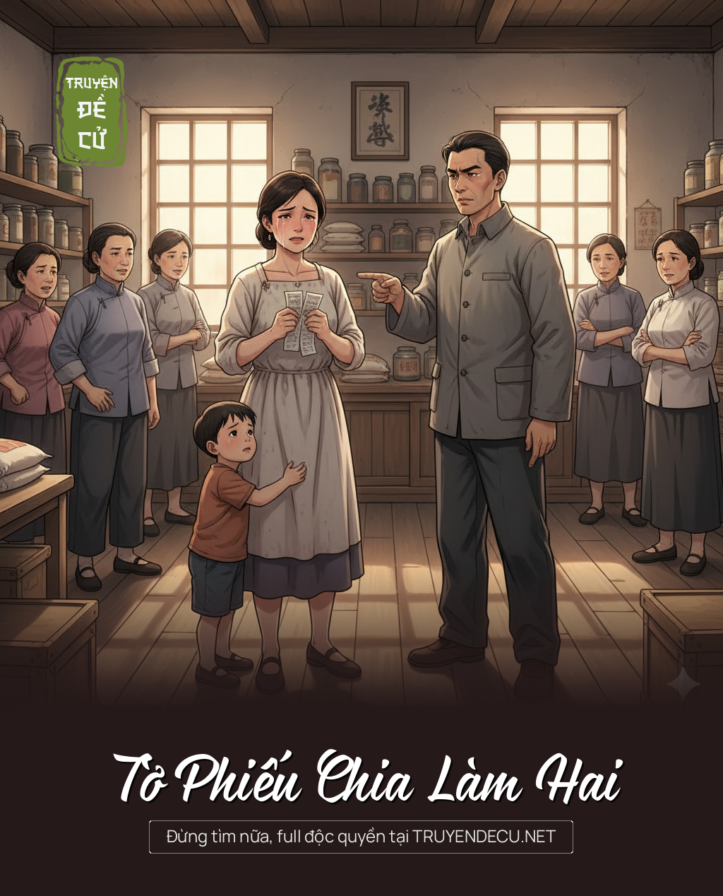 
                            Tờ Phiếu Chia Làm Hai