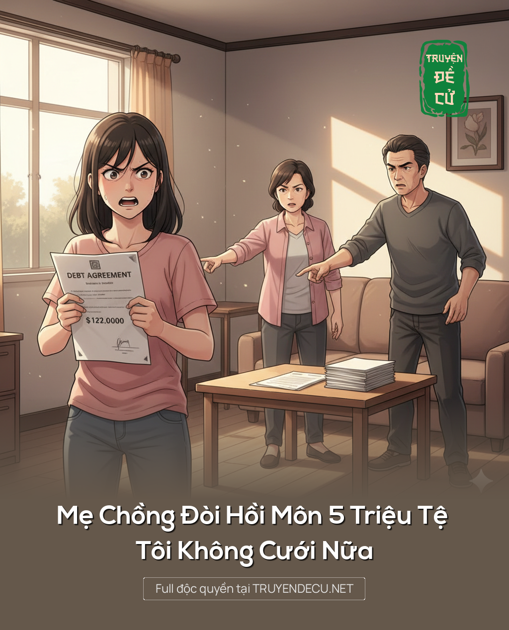 
                            Mẹ Chồng Đòi Hồi Môn 5 Triệu Tệ Tôi Không Cưới Nữa