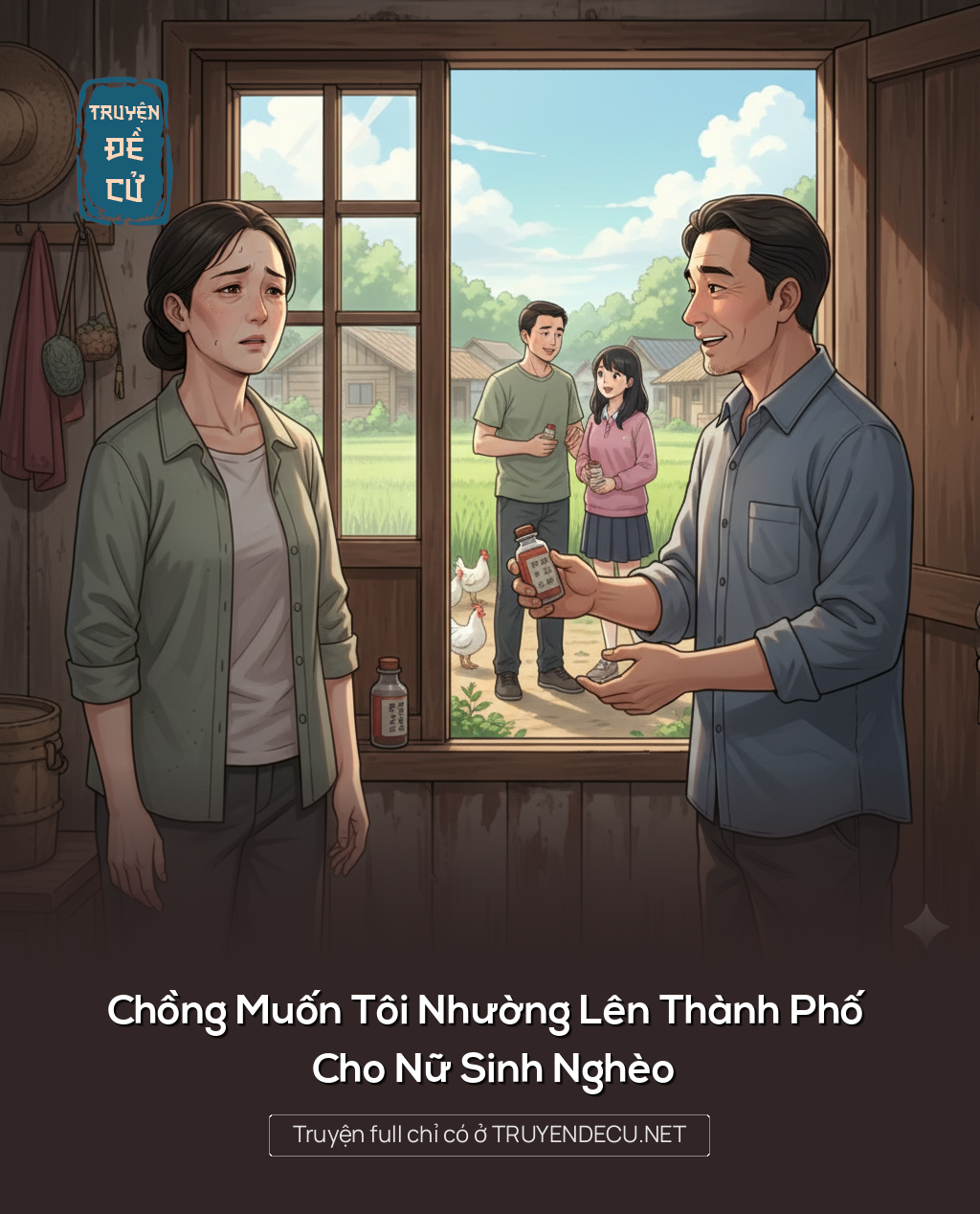 
                            Chồng Muốn Tôi Nhường Lên Thành Phố Cho Nữ Sinh Nghèo