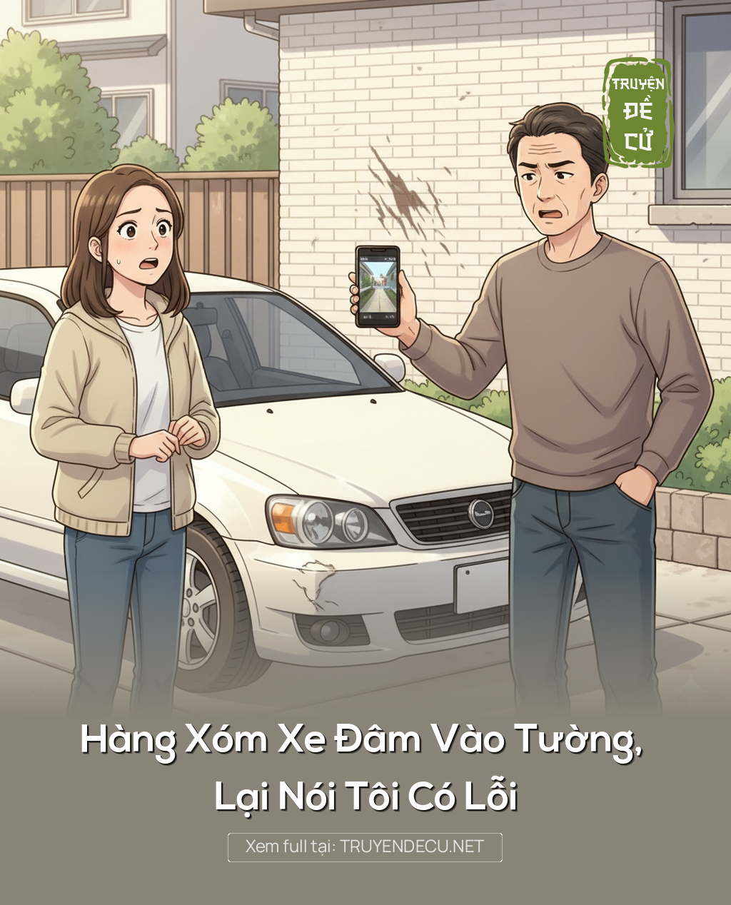 
                            Hàng Xóm Xe Đâm Vào Tường, Lại Nói Tôi Có Lỗi