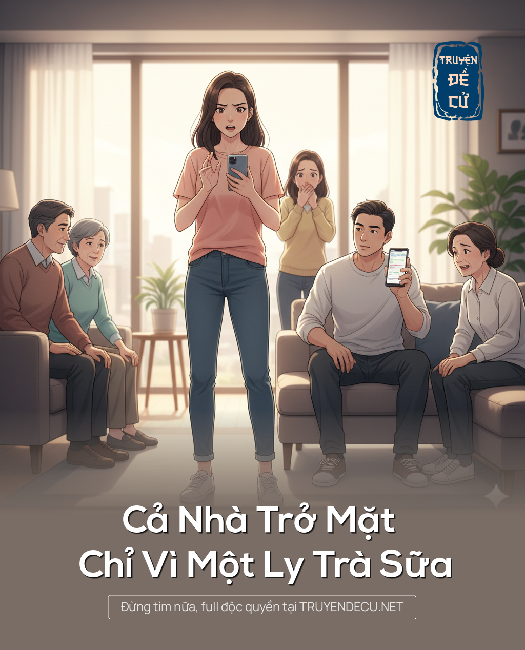 
                            Cả Nhà Trở Mặt Chỉ Vì Một Ly Trà Sữa