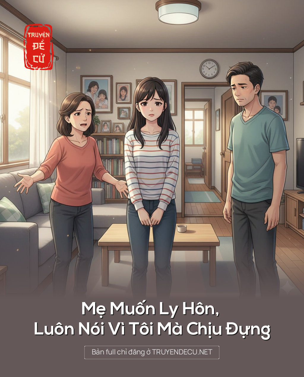 
                            Mẹ Muốn Ly Hôn, Luôn Nói Vì Tôi Mà Chịu Đựng