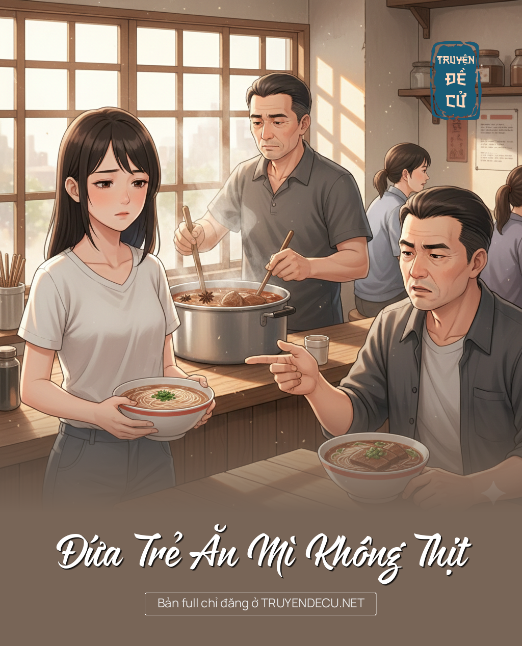 
                            Đứa Trẻ Ăn Mì Không Thịt