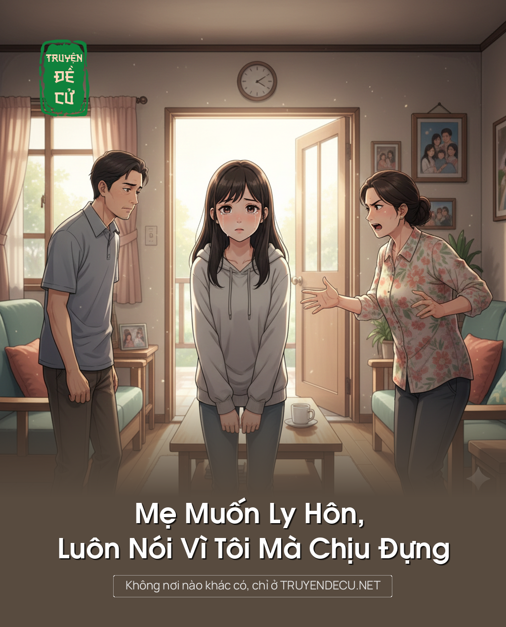 
                            Mẹ Muốn Ly Hôn, Luôn Nói Vì Tôi Mà Chịu Đựng