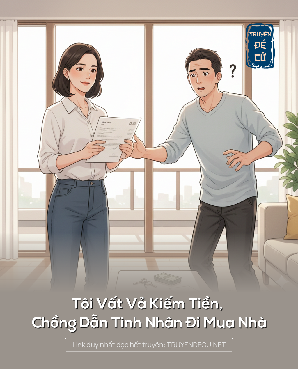 
                            Tôi Vất Vả Kiếm Tiền, Chồng Dẫn Tình Nhân Đi Mua Nhà