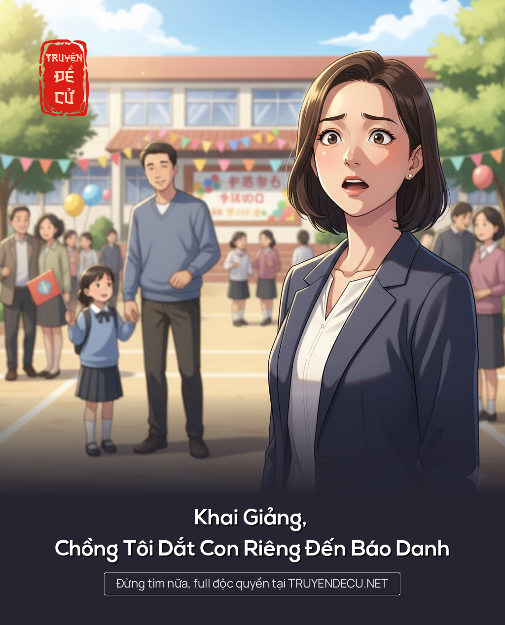 
                            Khai Giảng, Chồng Tôi Dắt Con Riêng Đến Báo Danh