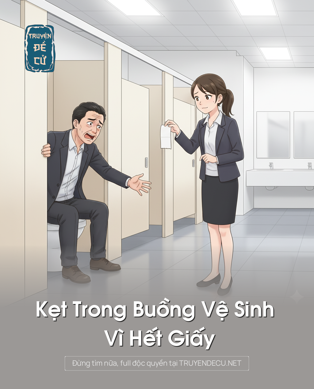 
                            Kẹt Trong Buồng Vệ Sinh Vì Hết Giấy