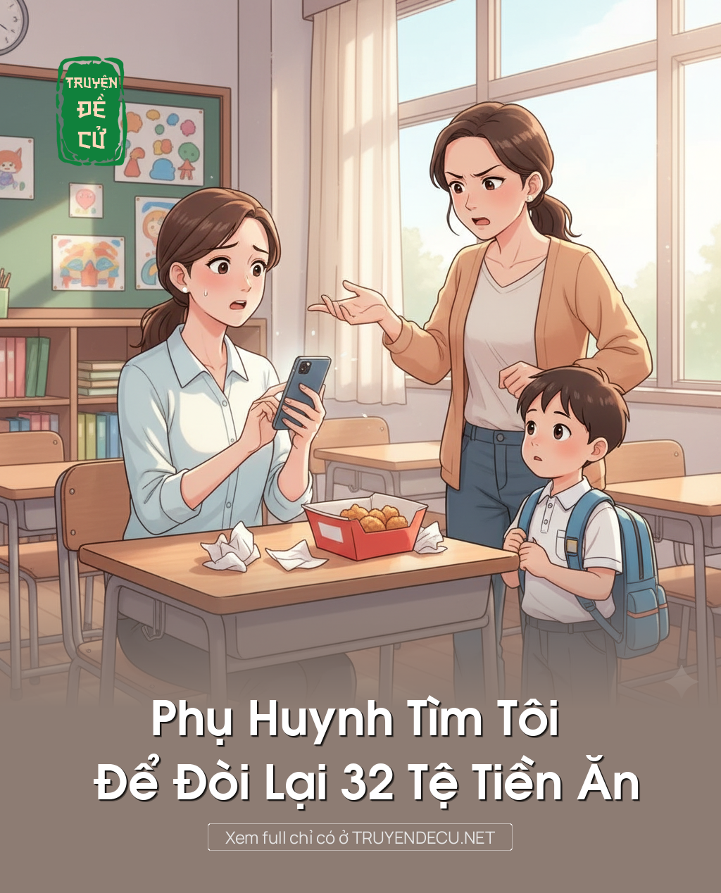 
                            Phụ Huynh Tìm Tôi Để Đòi Lại 32 Tệ Tiền Ăn