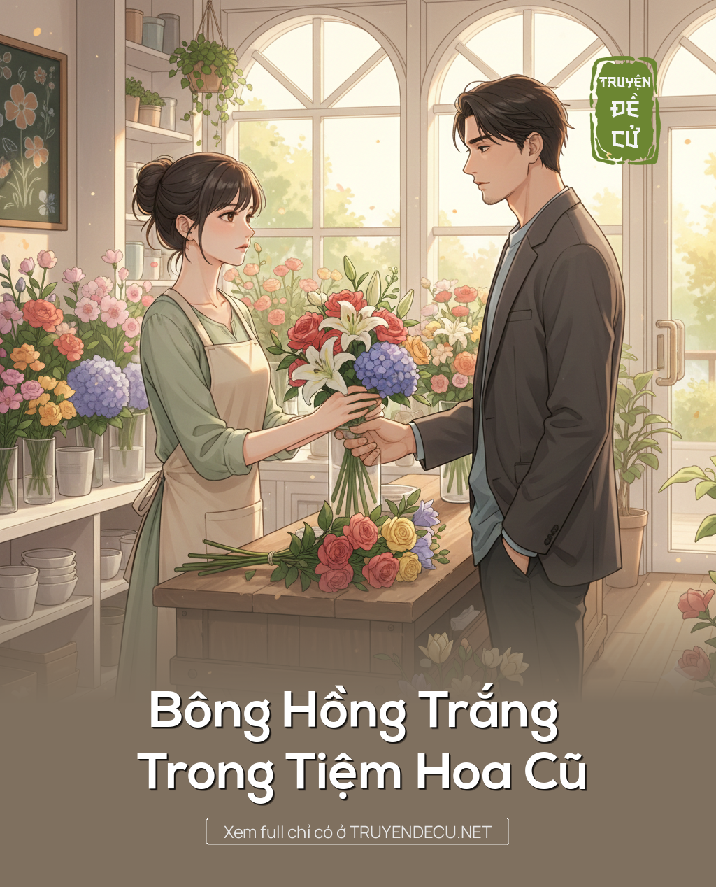 
                            Bông Hồng Trắng Trong Tiệm Hoa Cũ