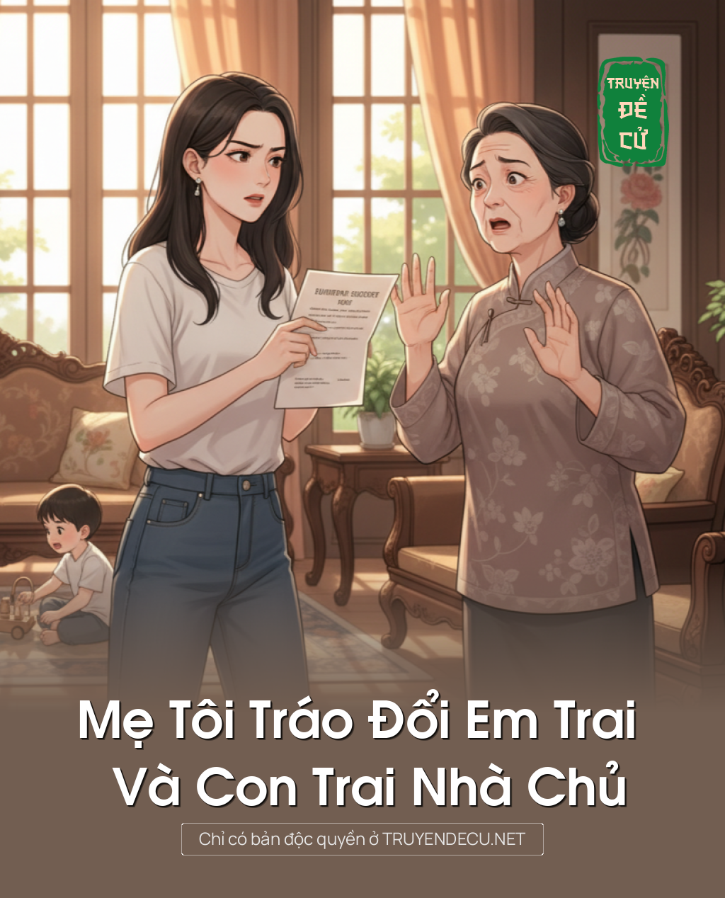 Mẹ Tôi Tráo Đổi Em Trai Và Con Trai Nhà Chủ