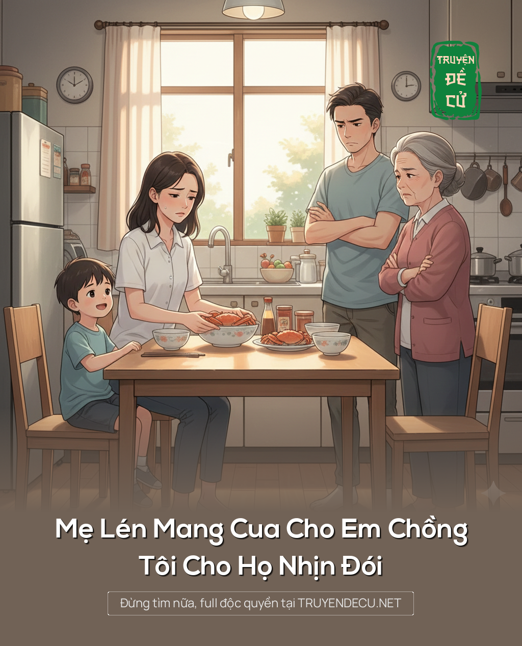 
                            Mẹ Lén Mang Cua Cho Em Chồng, Tôi Cho Họ Nhịn Đói