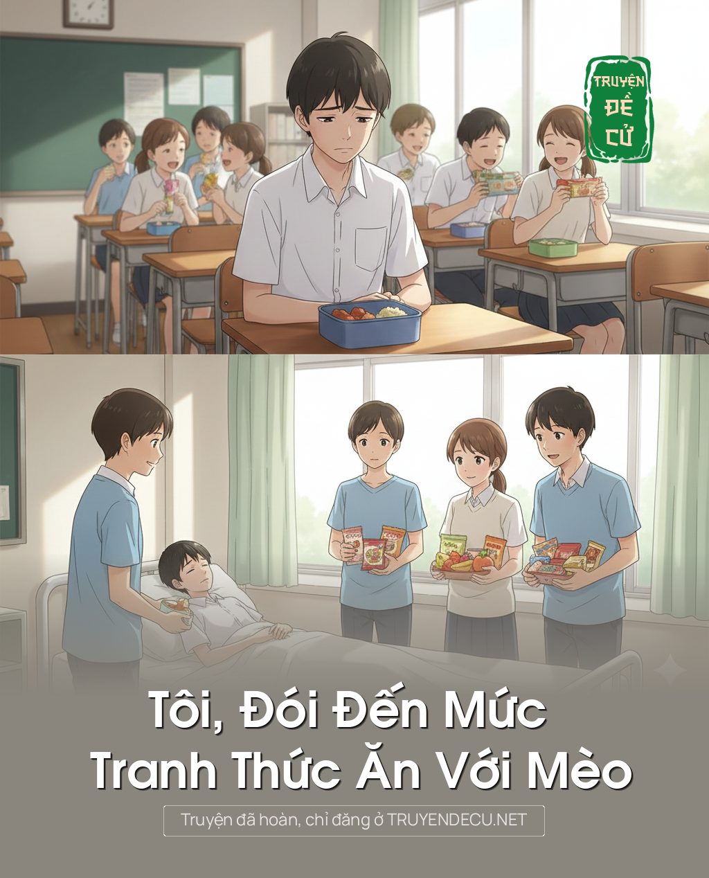 
                            Tôi, Đói Đến Mức Tranh Thức Ăn Với Mèo