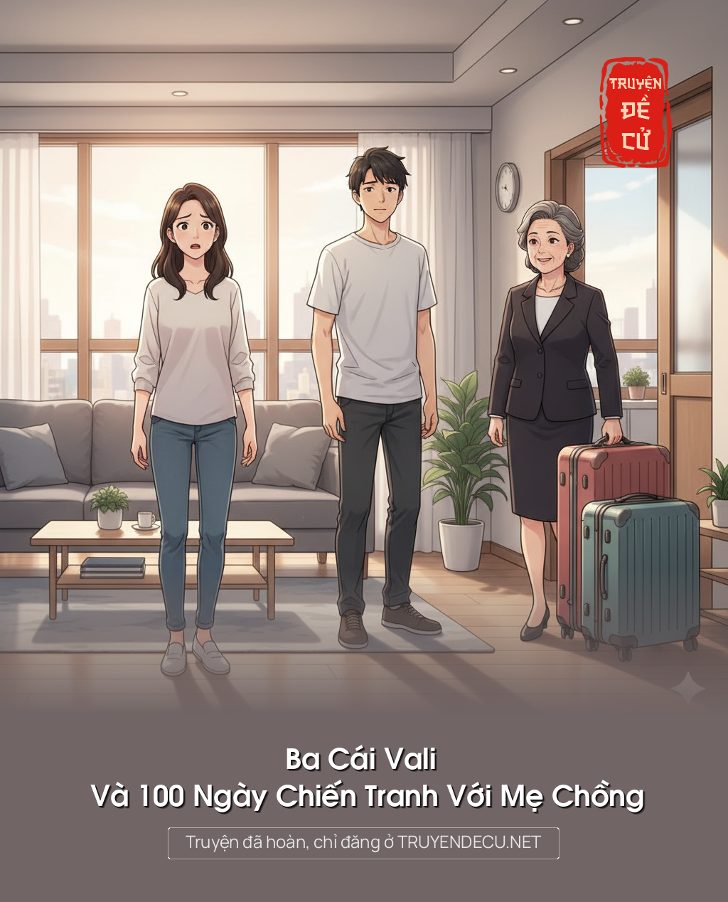 
                            Ba Cái Vali Và 100 Ngày Chiến Tranh Với Mẹ Chồng