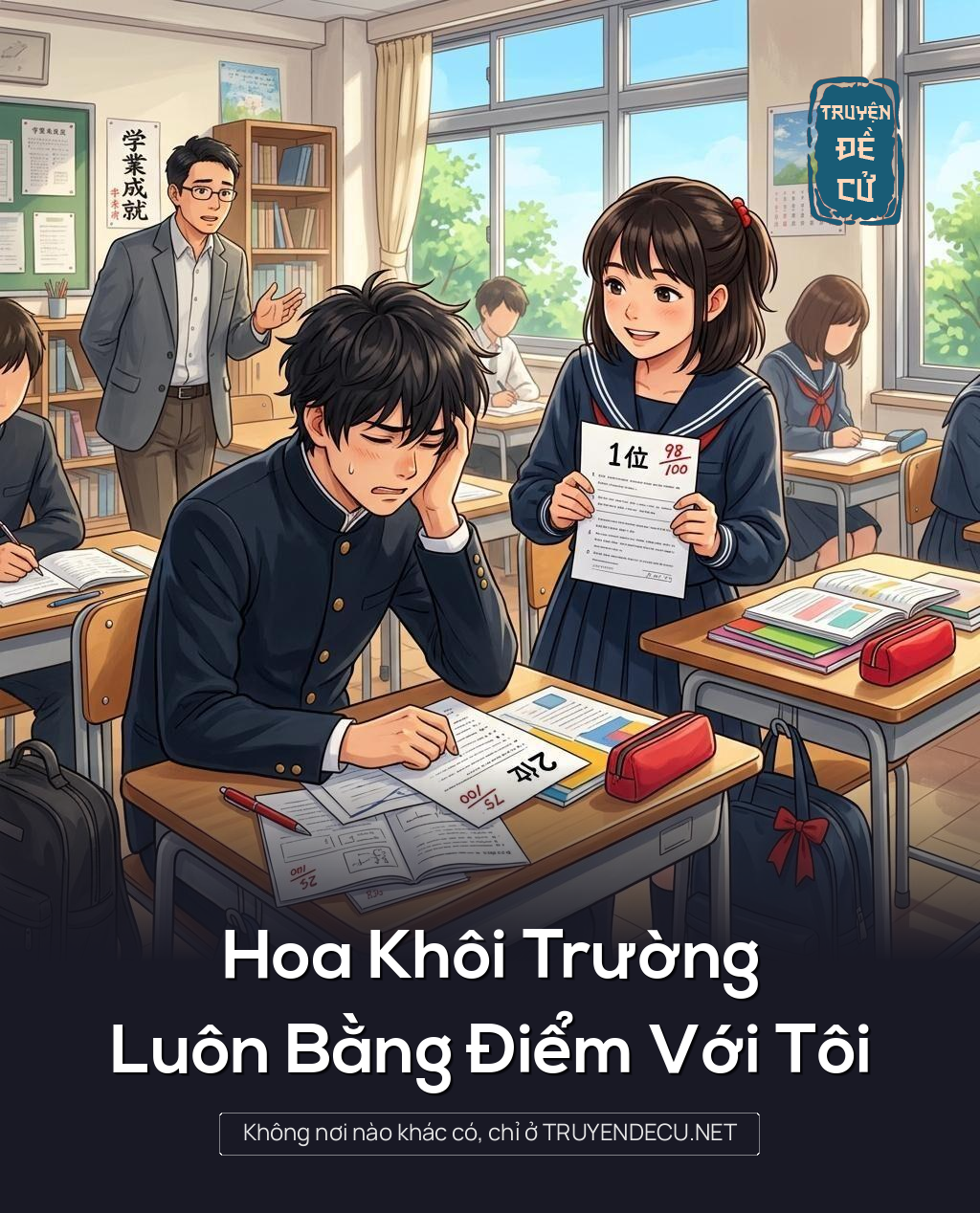Hoa Khôi Trường Luôn Bằng Điểm Với Tôi