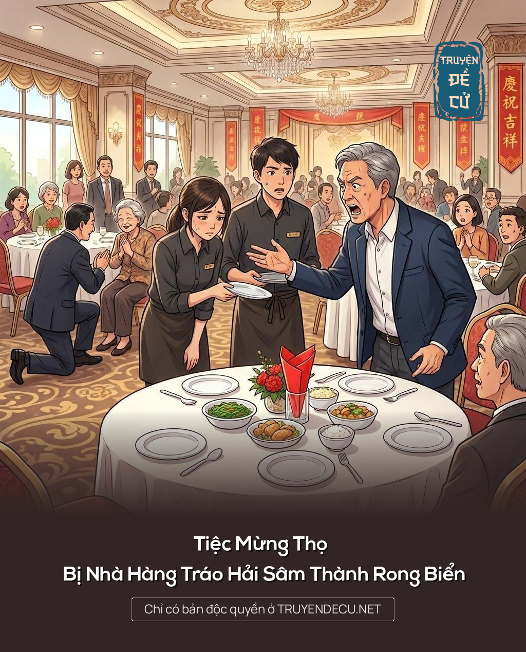 Tiệc Mừng Thọ Bị Nhà Hàng Tráo Hải Sâm Thành Rong Biển