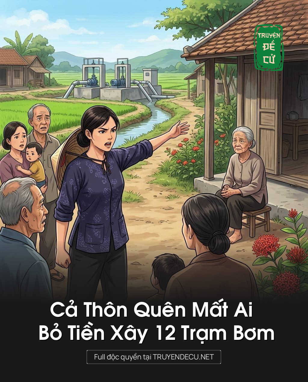 Cả Thôn Quên Mất Ai Bỏ Tiền Xây 12 Trạm Bơm